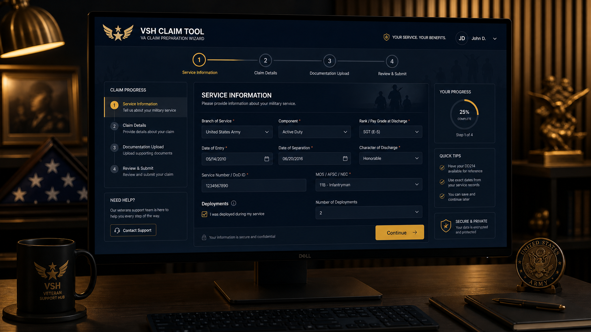 Project showcase: VSH Claim Tool — Digital Product